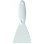 Haug Bürsten spatola da cucina 110 mm acciaio inox con manico bianco (8923)