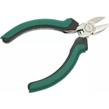 BRÜDER MANNESMANN GREEN LINE Tronchese laterale per elettronica 115 mm, acciaio per utensili, verde/argento/nero 1070 1