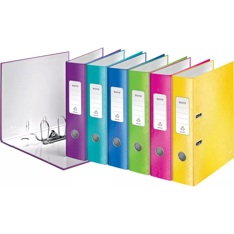 LEITZ WOW 180° Raccoglitore ad anelli A4 80 mm colori assortiti (confezione da 10) 1005-10-99