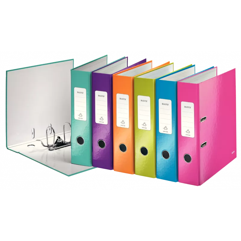 LEITZ WOW 180° Raccoglitore ad anelli A4 80 mm colori assortiti (confezione da 10) 1005-10-99