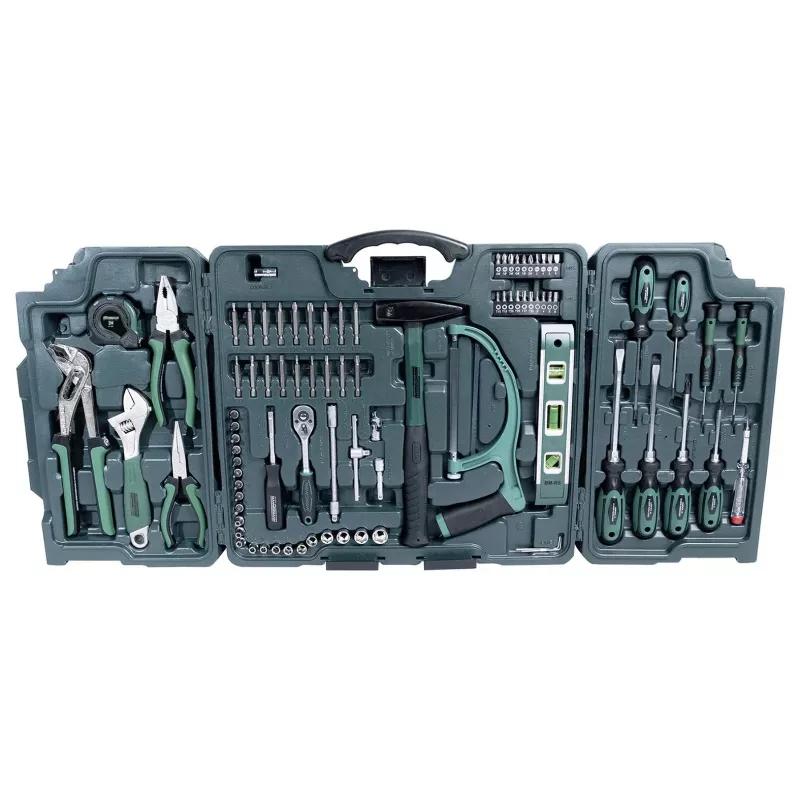 Brüder Mannesmann Set da 89 pezzi di bussole e punte con attacco 1/4 inch, cricchetto, prolunghe e valigetta 29085