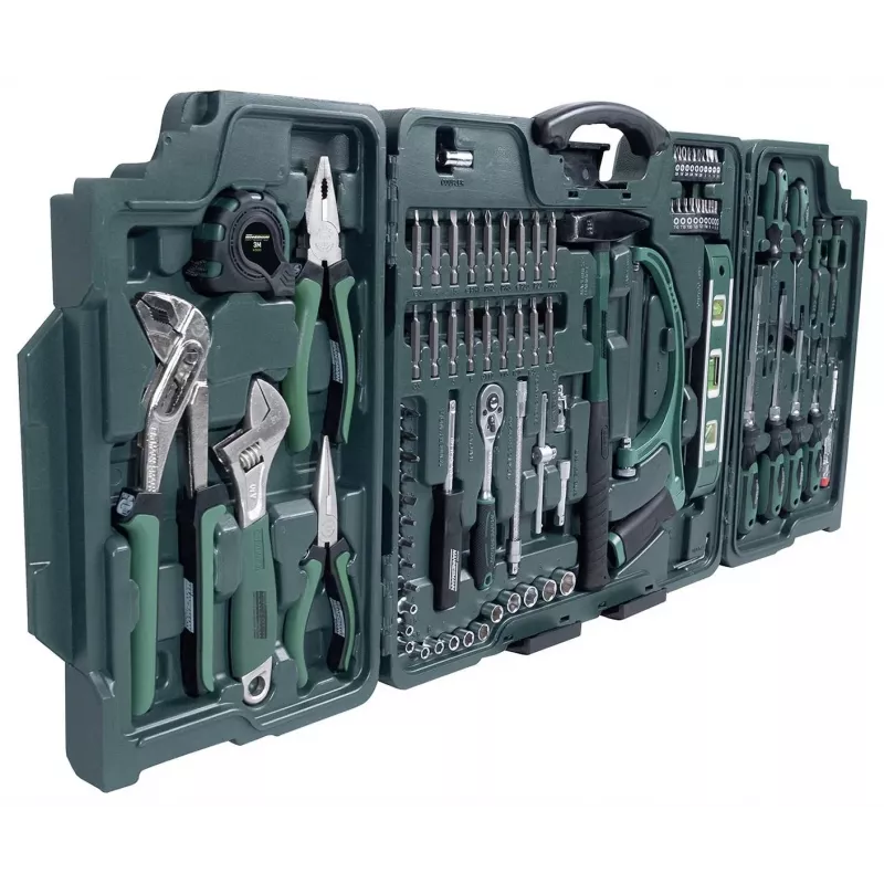 Brüder Mannesmann Set da 89 pezzi di bussole e punte con attacco 1/4 inch, cricchetto, prolunghe e valigetta 29085
