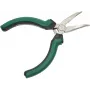 BRÜDER MANNESMANN GREEN LINE Pinza a becco curvo per elettronica 125 mm, acciaio per utensili, verde/argento/nero M 1070-5