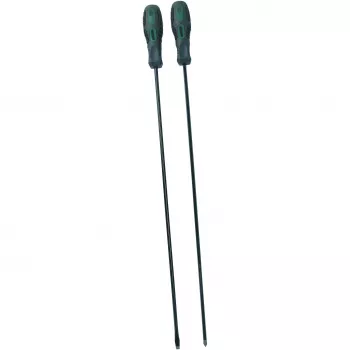 Brüder Mannesmann M11250 Set da 2 cacciaviti | taglio 6,5 mm e croce PH2, acciaio cromo-vanadio