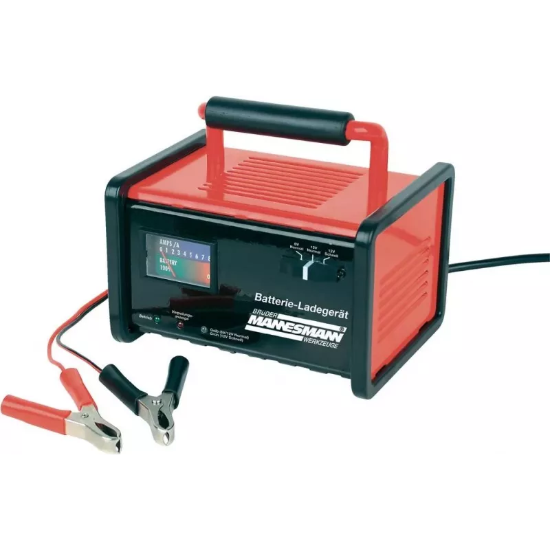 Brüder Mannesmann Caricabatterie da officina 6/12V, 2A/8A, batteria al piombo (M12720)