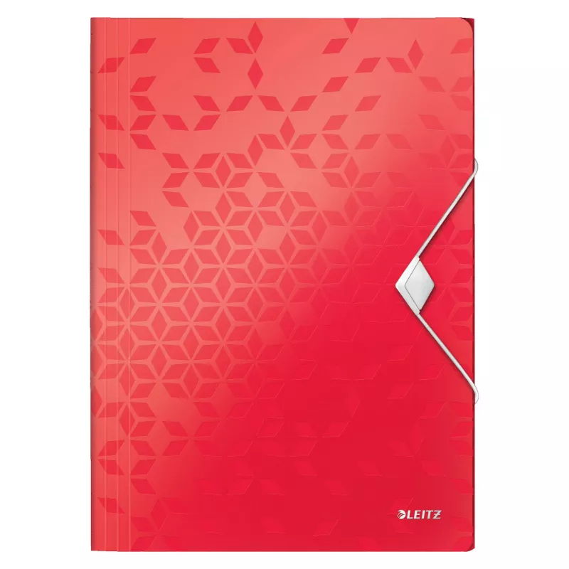 Leitz WOW A4 Cartella portadocumenti in polipropilene rosso formato verticale 40 buste 80 fogli 45990026
