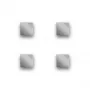 Zeller set calamite cubo 4 pezzi grigio ferrite 10 mm calamite per ufficio 11190