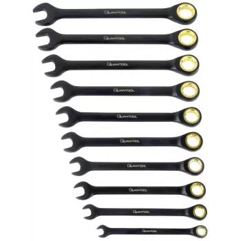 BRÜDER MANNESMANN Q25210 Quantool set 10 chiavi combinate 8-19 mm
