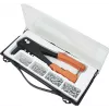 BRÜDER MANNESMANN MAN 1096 set rivettatrice manuale con 4 ugelli e 100 rivetti ciechi
