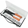 BRÜDER MANNESMANN MAN 1096 set rivettatrice manuale con 4 ugelli e 100 rivetti ciechi