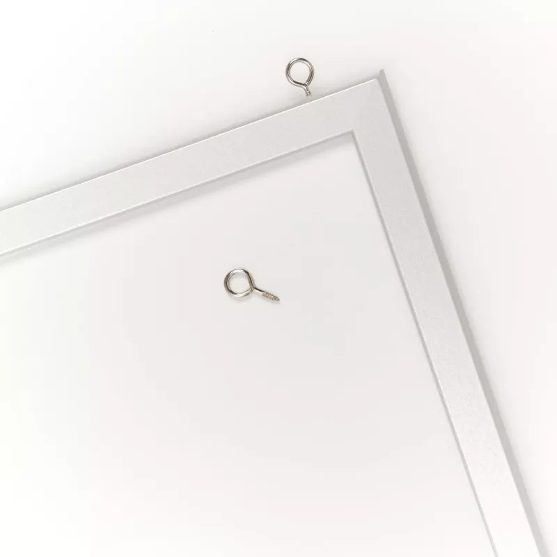 ZELLER lavagna per pianificazione 60 x 40 cm lavagna bianca magnetica con cornice in alluminio 11515