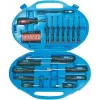 Brüder Mannesmann 11242 set 42 cacciaviti con bit a taglio, Phillips, Pozidriv, Torx, brugola e supporto da parete