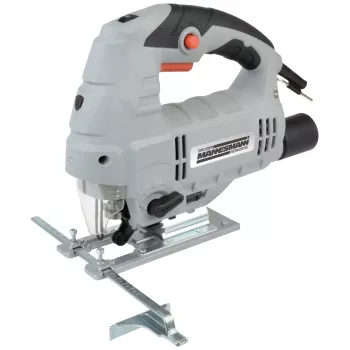 BRÜDER MANNESMANN M12781 seghetto alternativo elettronico 800W con movimento pendolare a 4 livelli, cambio lama senza utensili, 0-3000 corse/min, profondità di taglio legno 80 mm