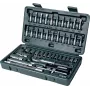 Brüder Mannesmann set di chiavi a bussola da 1/4 inch da 46 pezzi, acciaio cromo-vanadio, metrico, DIN/ISO 2040
