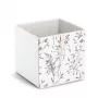 Zeller scatola contenitore in erba bianca 32 x 32 x 32 cm 14536