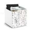 Zeller scatola contenitore in erba bianca 32 x 32 x 32 cm 14536