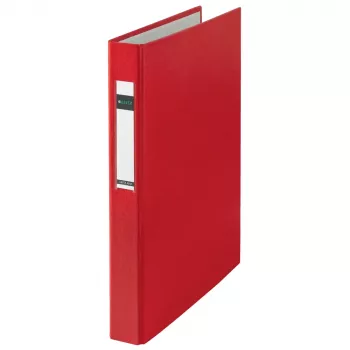 LEITZ raccoglitore ad anelli standard A4 formato maggiorato rosso, 4 anelli a D, dorso 41 mm, diametro anelli 25 mm 4212-00-25