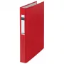 LEITZ raccoglitore ad anelli standard A4 formato maggiorato rosso, 4 anelli a D, dorso 41 mm, diametro anelli 25 mm 4212-00-25