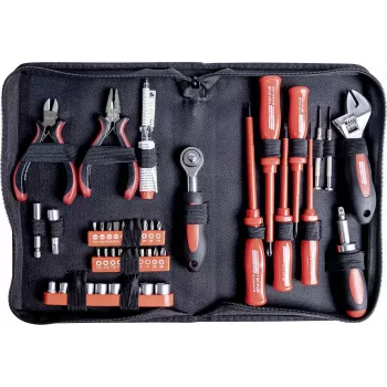 Brüder Mannesmann set di chiavi a bussola e punte da 1/4 inch da 45 pezzi M29044