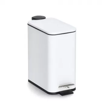 Zeller 18960 Cestino per rifiuti 5,0 L, bianco