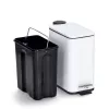 Zeller 18960 Cestino per rifiuti 5,0 L, bianco