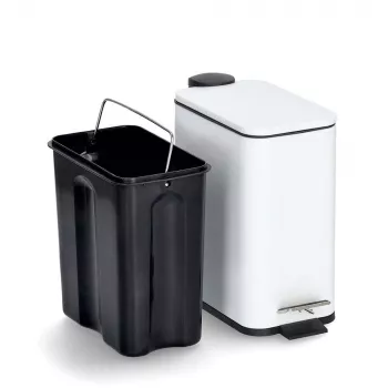 Zeller 18960 Cestino per rifiuti 5,0 L, bianco