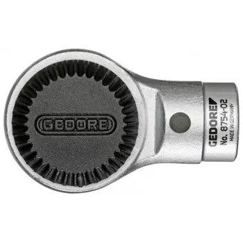 GEDORE Cricchetto a inserto reversibile con attacco 1/2 pollice, 16 denti, inserto quadro 9x12 mm (7712010)