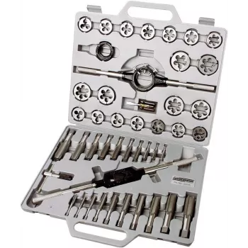 Brüder Mannesmann Set da 45 pezzi di maschi e filiere metrici M6-M24 | 53245