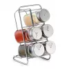 Zeller 19638 Set portaspezie, 7 pz., vetro/acciaio inox