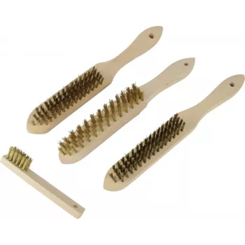 BRÜDER MANNESMANN Set da 4 pezzi di spazzole metalliche (41920)