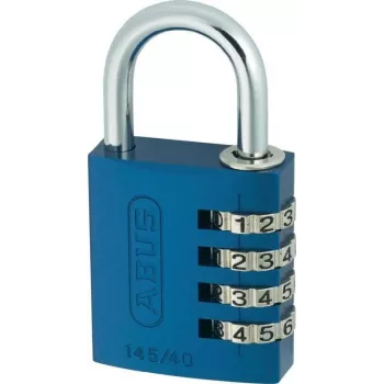ABUS 488078 Lucchetto massiccio in ottone con archetto in acciaio temprato, corpo 45 mm, chiave diversa, 2 chiavi ABVS48807
