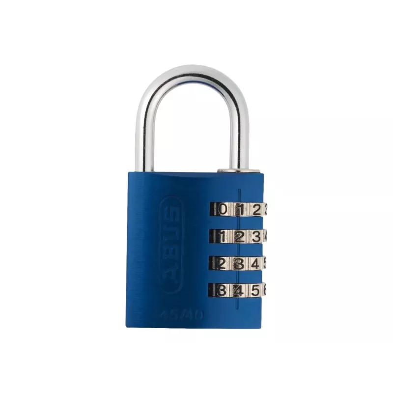 ABUS 488078 Lucchetto massiccio in ottone con archetto in acciaio temprato, corpo 45 mm, chiave diversa, 2 chiavi ABVS48807