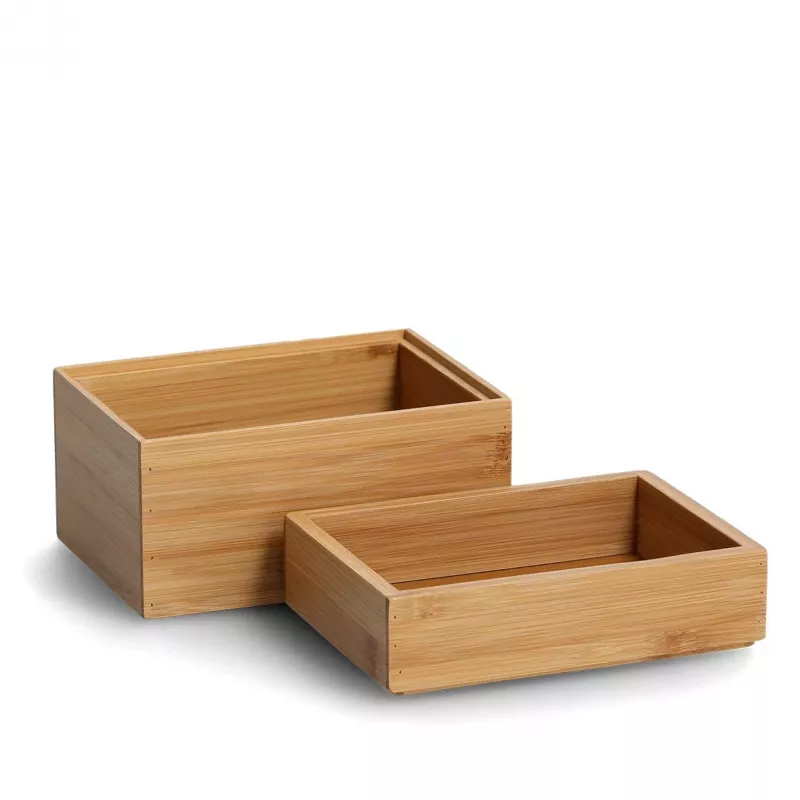 Zeller Natural Scatole organizer 17 x 12 x 12 cm (13319)