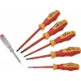 Brüder Mannesmann Set cacciaviti isolati VDE 6 pezzi taglio piatto Phillips M11226