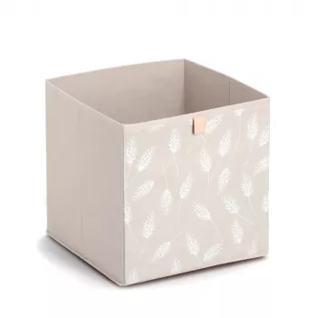 Zeller Pampasgras Scatola portoggetti beige 32 x 32 x 32 cm 14538