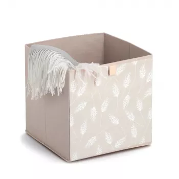 Zeller Pampasgras Scatola portoggetti beige 32 x 32 x 32 cm 14538