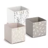 Zeller Pampasgras Scatola portoggetti beige 32 x 32 x 32 cm 14538