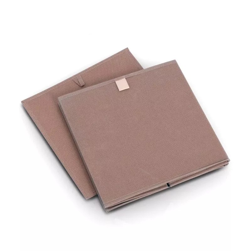 Zeller Mocca Scatola portoggetti cubo 32 x 32 x 32 cm con coperchio e maniglia 14541
