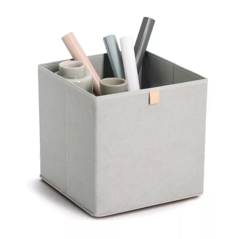 Zeller Scatola portoggetti grigio 32 x 32 x 32 cm (14539)