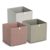 Zeller Scatola portoggetti grigio 32 x 32 x 32 cm (14539)