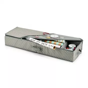Zeller Organizer per carta regalo grigio/bianco 90 x 30 x 12 cm (14665)