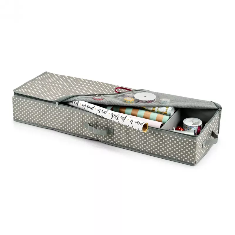 Zeller Organizer per carta regalo grigio/bianco 90 x 30 x 12 cm (14665)