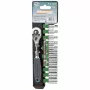 Brüder Mannesmann M29114 Set di 14 chiavi a bussola con attacco da 1/4 pollice, cromo-vanadio, 4-13 mm