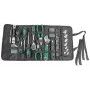 Brüder Mannesmann M21170 Set di utensili da 65 pezzi in borsa in tessuto, acciaio cromo-vanadio, nero/verde