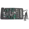 Brüder Mannesmann M21170 Set di utensili da 65 pezzi in borsa in tessuto, acciaio cromo-vanadio, nero/verde