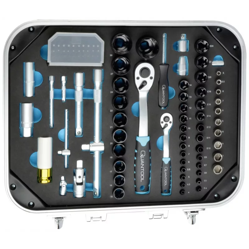 BRÜDER MANNESMANN QUANTOOL Q25101 set di utensili da 233 pezzi in valigetta soffiata