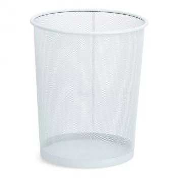 ZELLER 23 L cestino rotondo bianco 17724