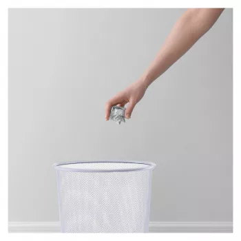 ZELLER 23 L cestino rotondo bianco 17724