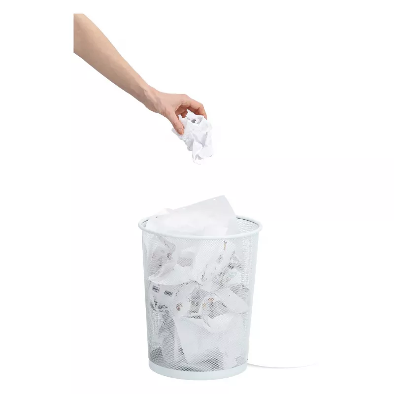 ZELLER 23 L cestino rotondo bianco 17724