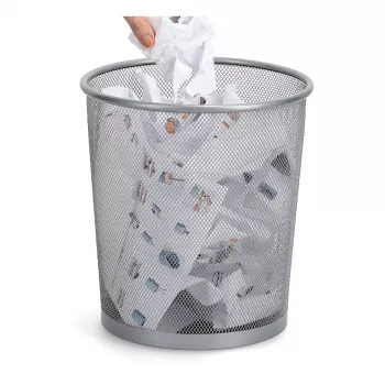 ZELLER MESHLINE cestino 12L effetto alluminio 18100